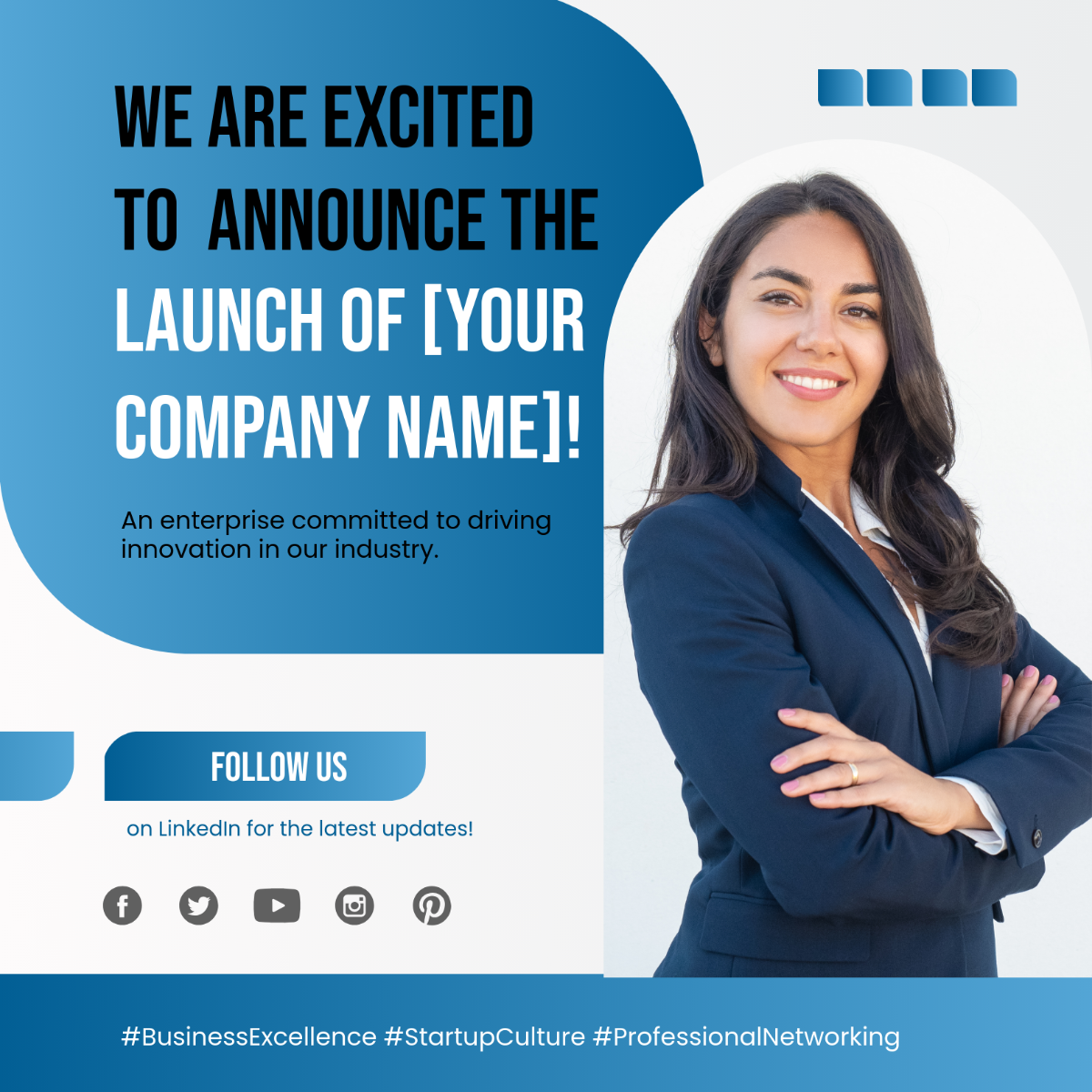 Free Startup LinkedIn Post Template