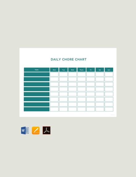 free daily chore chart template 440x570 1