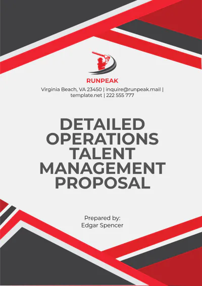 Free Detailed Operations Talent Management Proposal Template to Edit Online