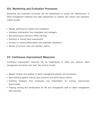Free Detailed Operations Talent Management Proposal Template to Edit Online