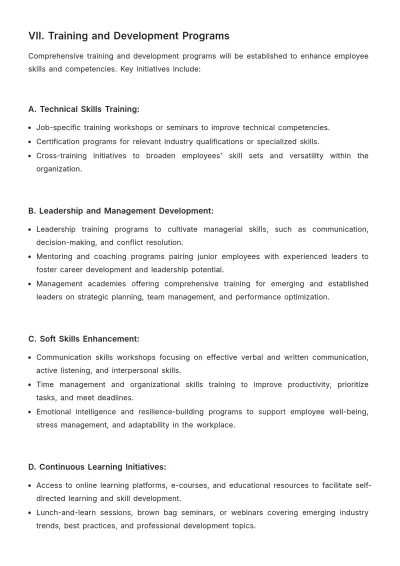 Free Detailed Operations Talent Management Proposal Template to Edit Online