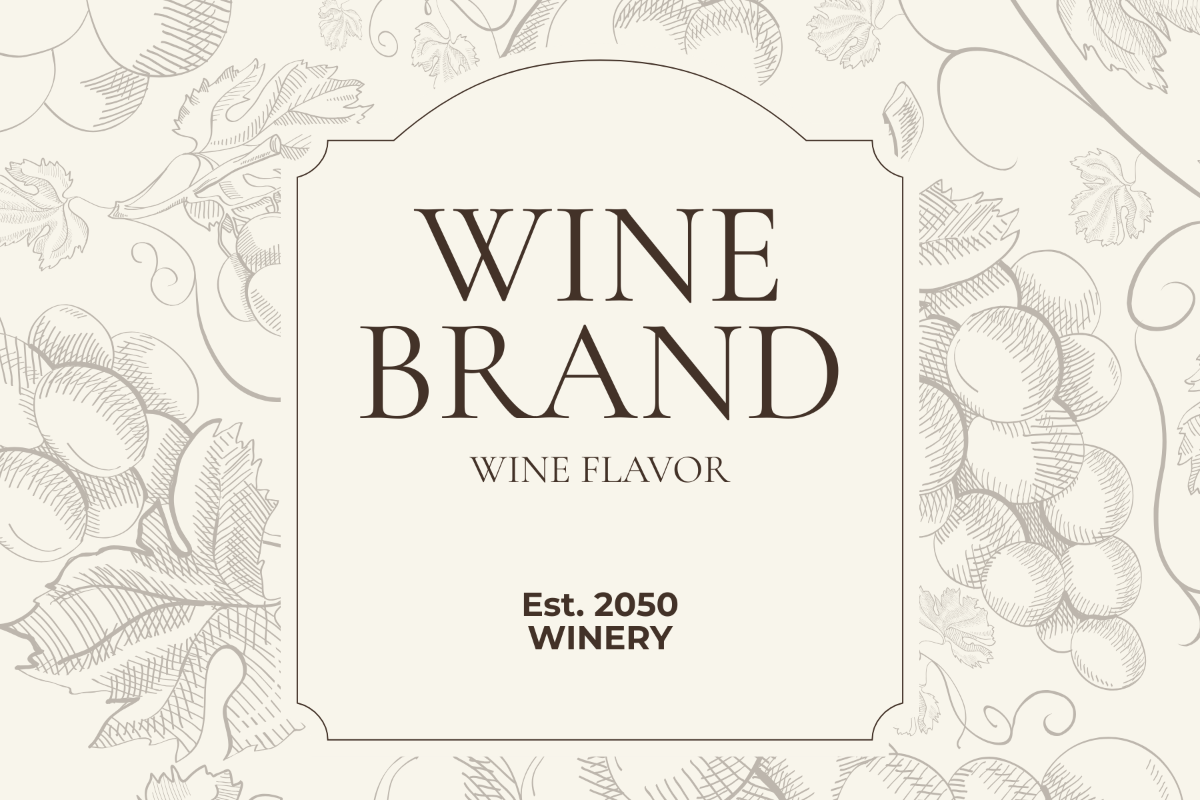 Elegant Wine Label Template