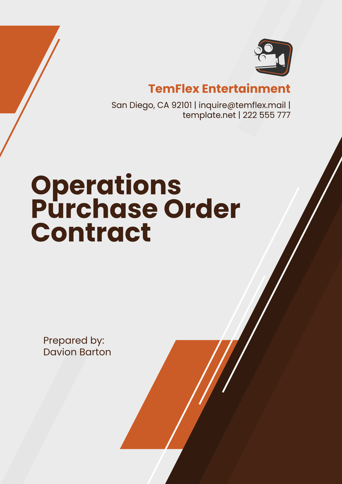 Operations Purchase Order Contract Template - Edit Online & Download