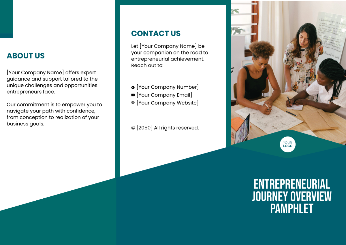 Entrepreneurial Journey Overview Pamphlet Template