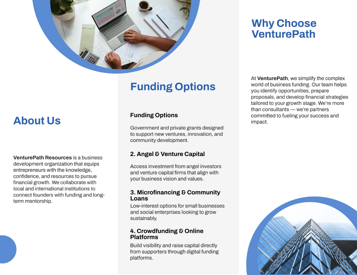 Free Funding Options and Resources Pamphlet Template to Edit Online Free Funding Options and Resources Pamphlet Template to Edit Online