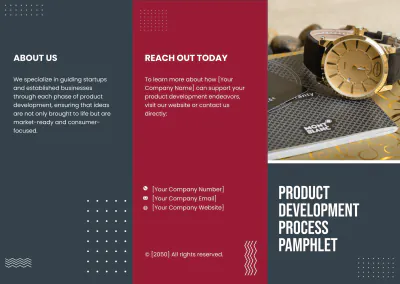 Free Product Development Process Pamphlet Template to Edit Online