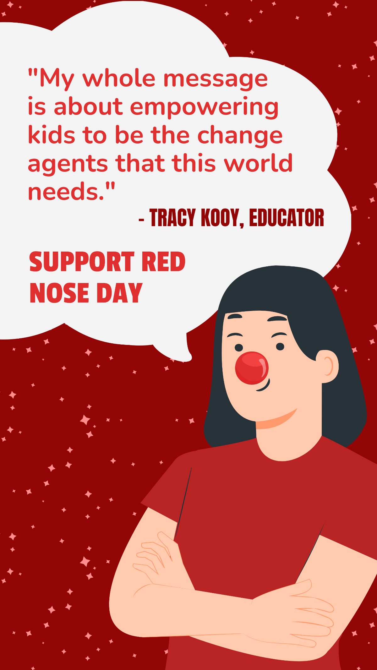  Red Nose Day  Quote Template