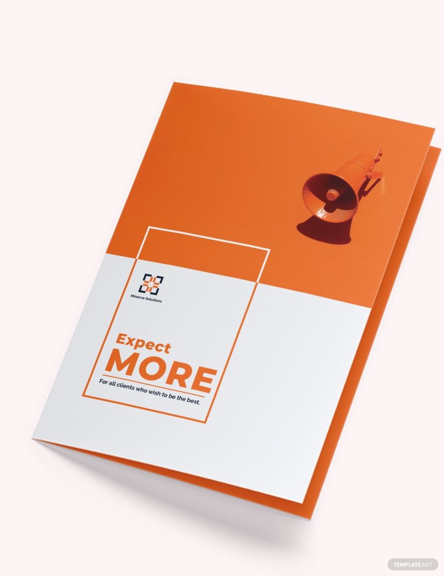 Simple Company Profile Bi-fold Brochure Template