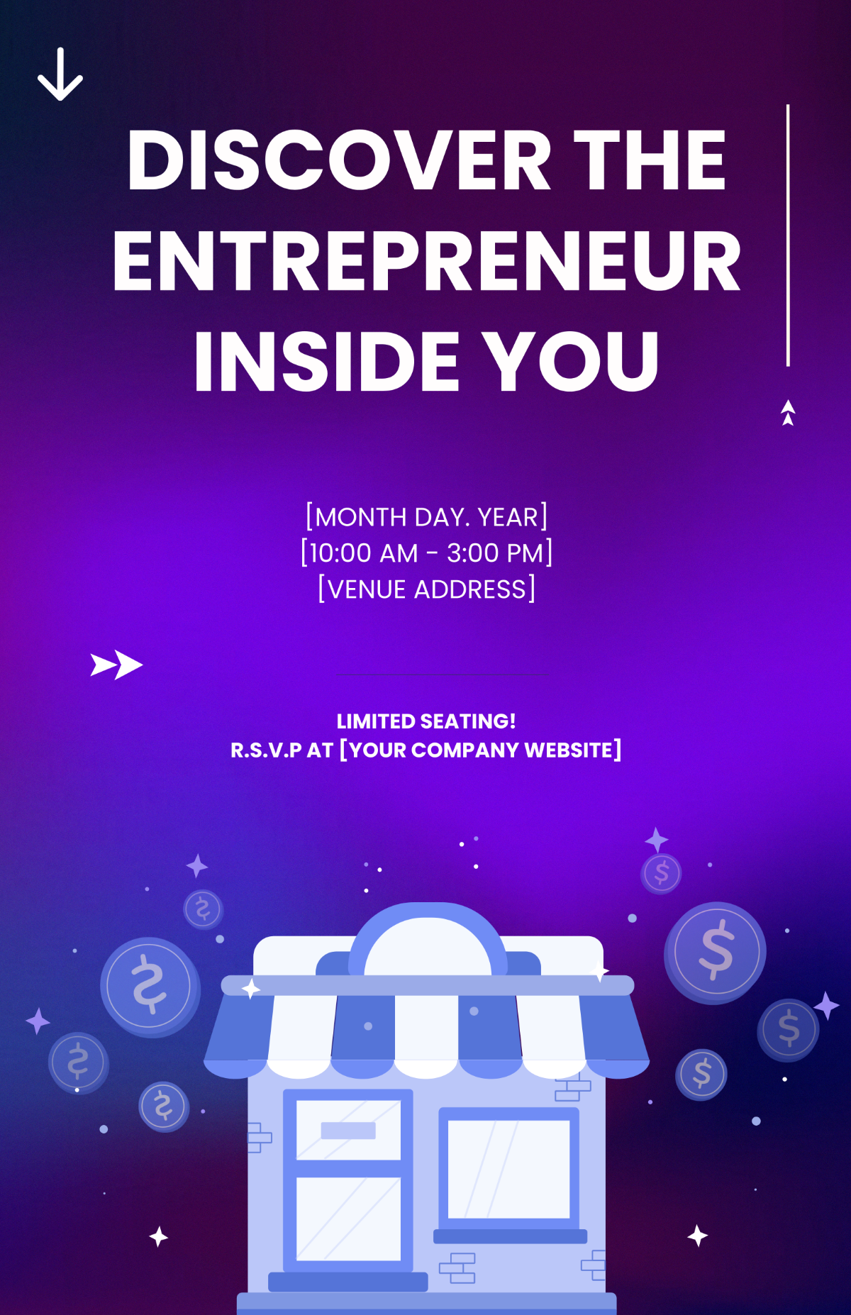 Free Entrepreneurship Workshop Poster Template