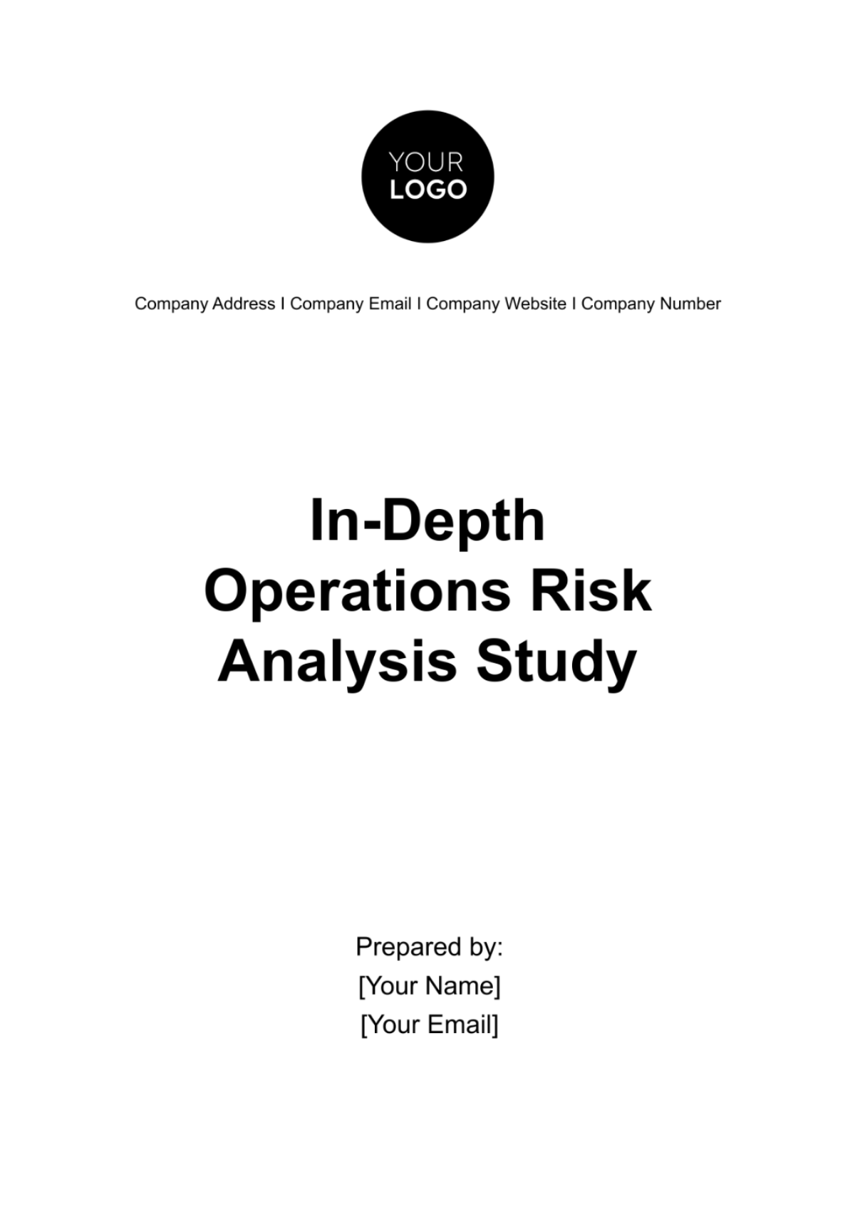 In-Depth Operations Risk Analysis Study Template
