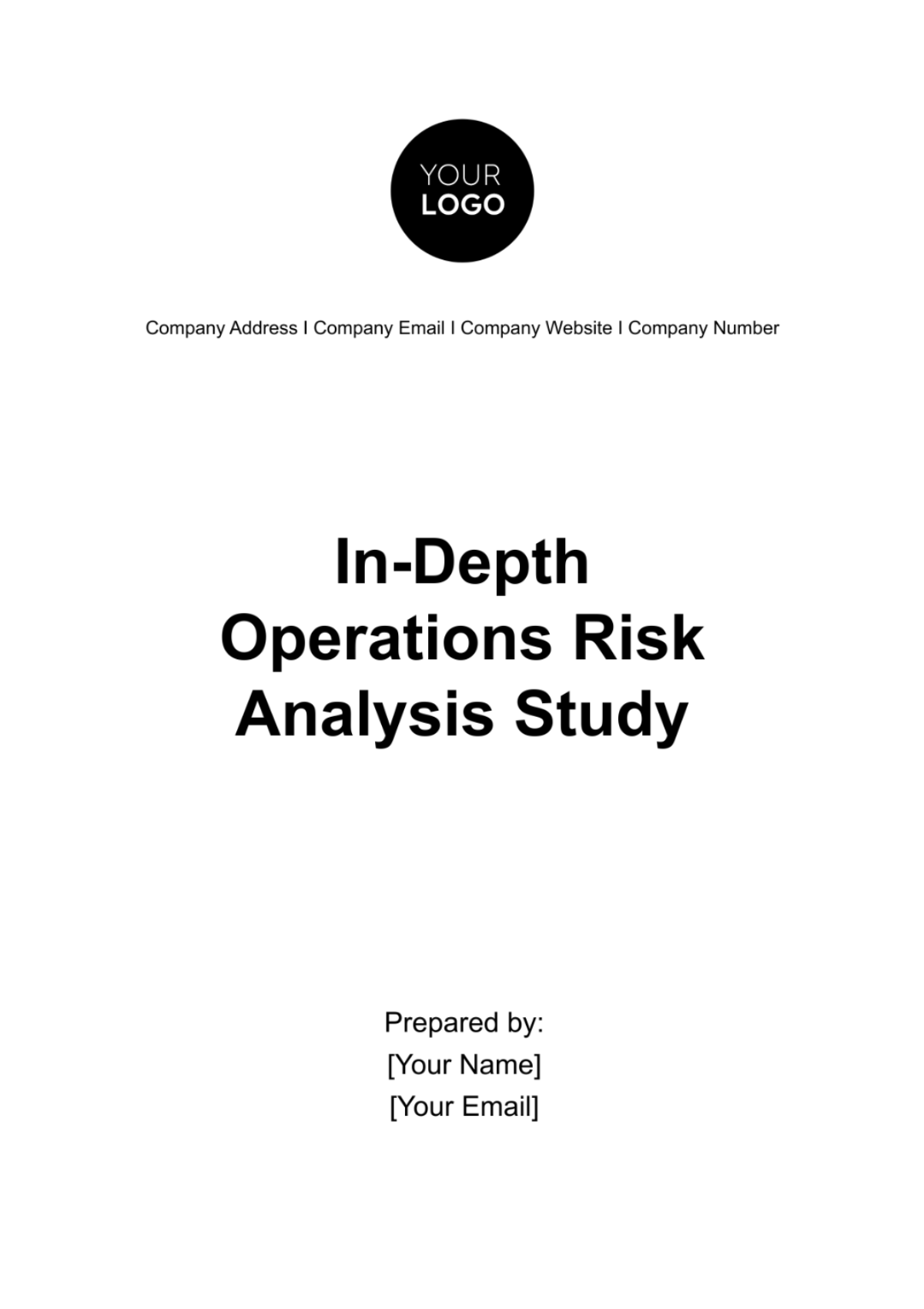 In-Depth Operations Risk Analysis Study Template - Edit Online & Download