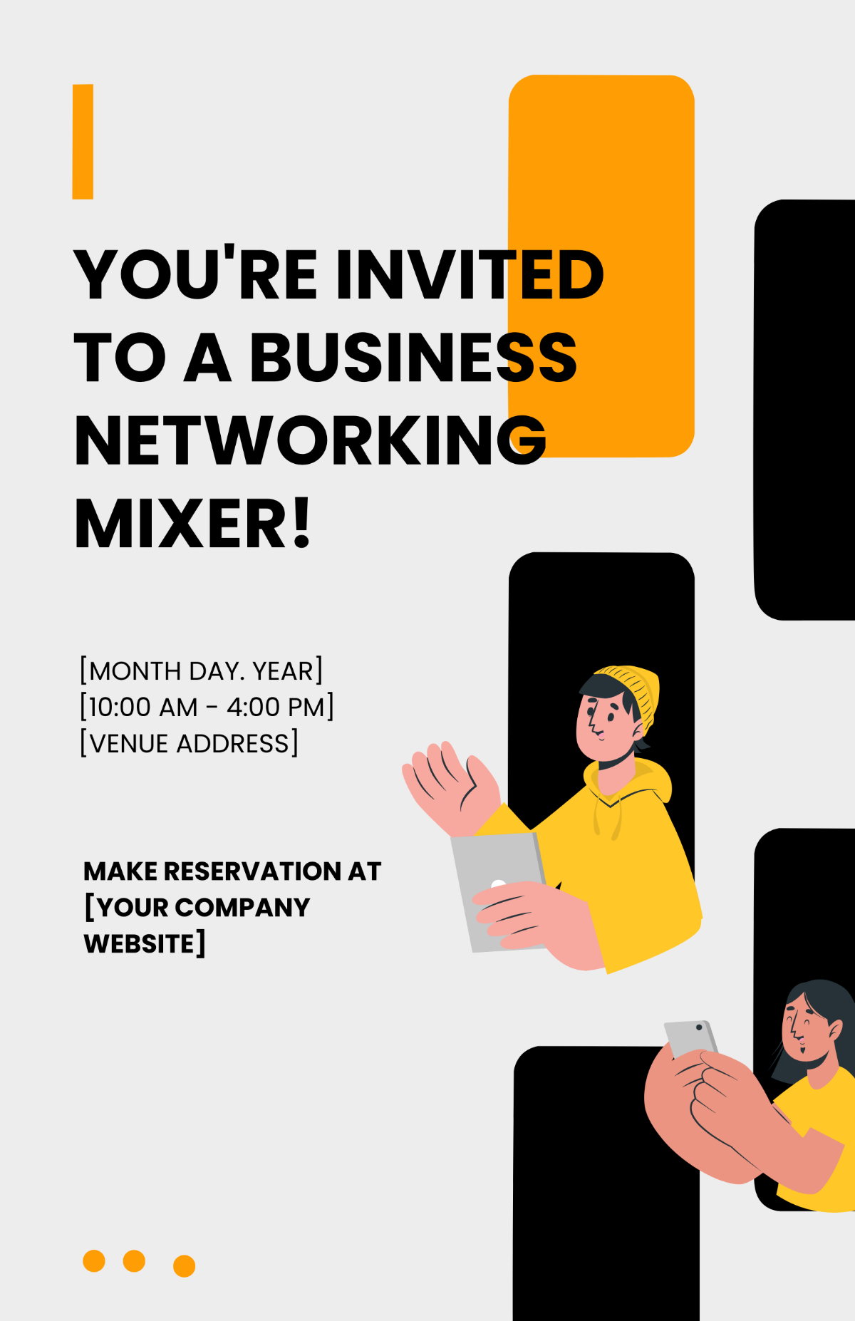 Business Networking Mixer Poster