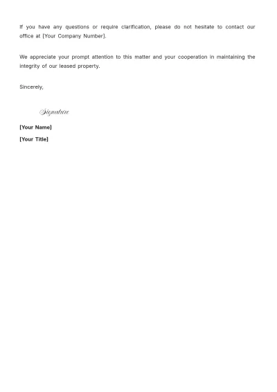 Free Unauthorized Occupant Notice Template to Edit Online