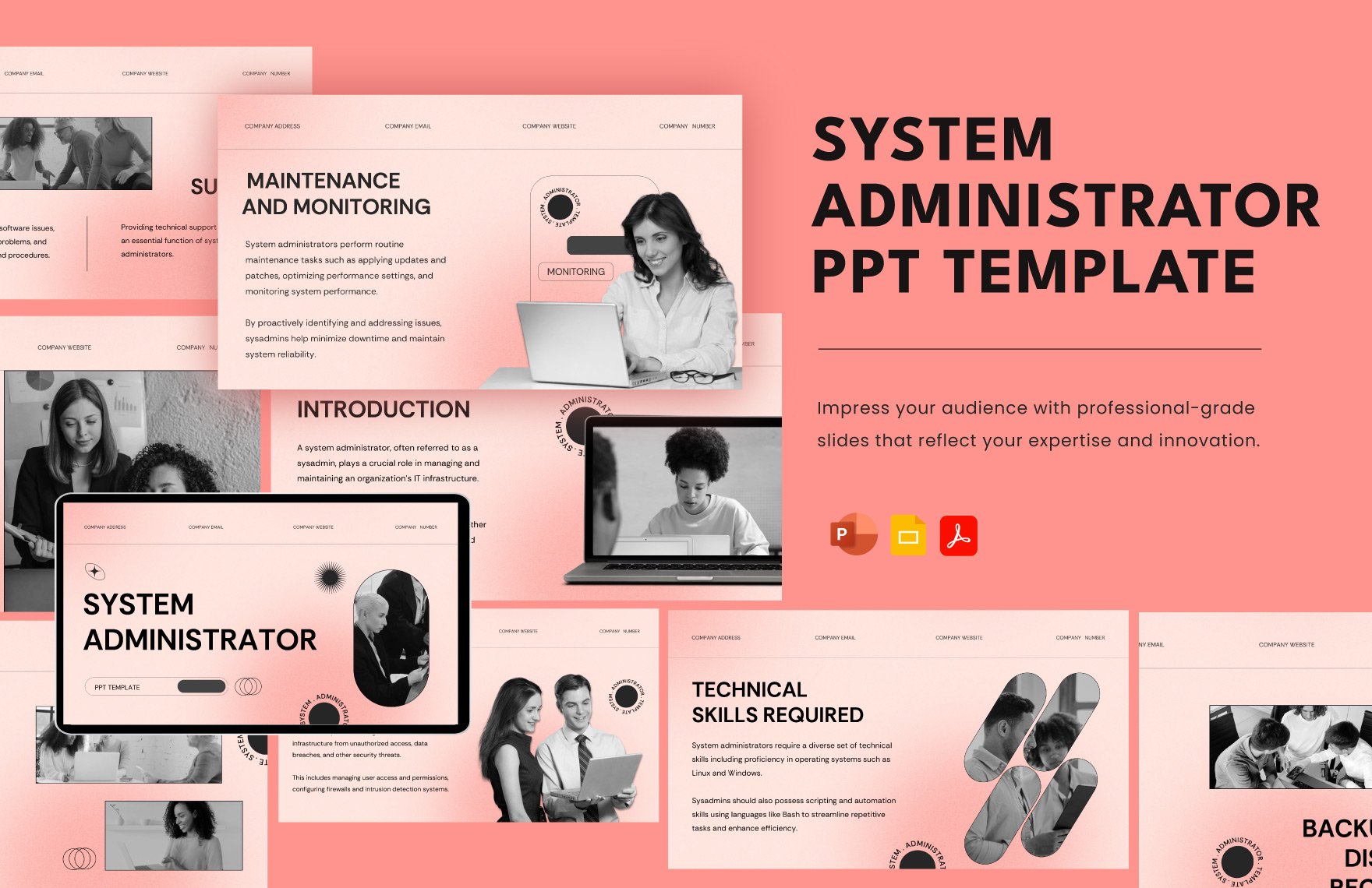 System Administrator PPT Template