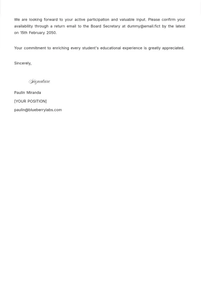Free Board of Education Special Meeting Notice Template to Edit Online