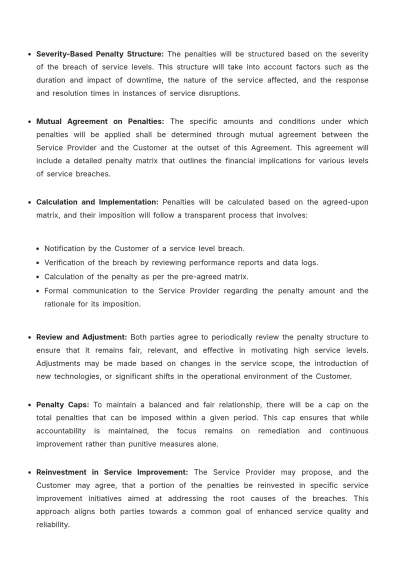 Free Operations Third-Party SLA Template to Edit Online