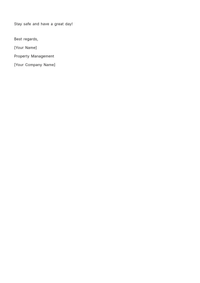 Free Operations Landscaping Maintenance Notice Template to Edit Online