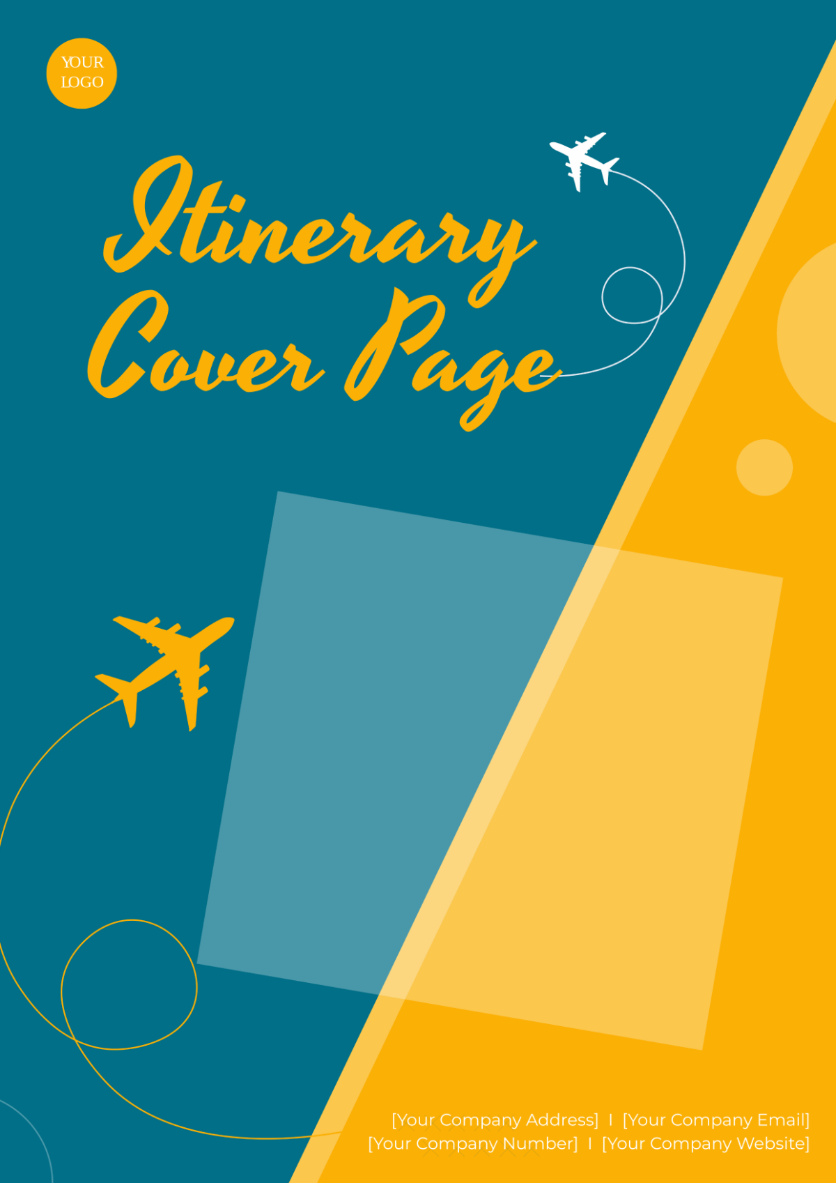 Itinerary Cover Page
