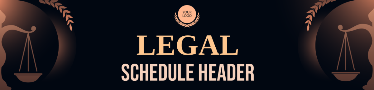 Legal Schedule Header Template