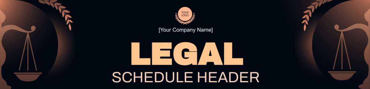 Legal Schedule Header
