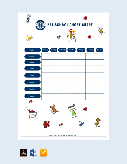 Christmas Chore Chart Template in Google Docs, Word, Apple Pages, PDF ...