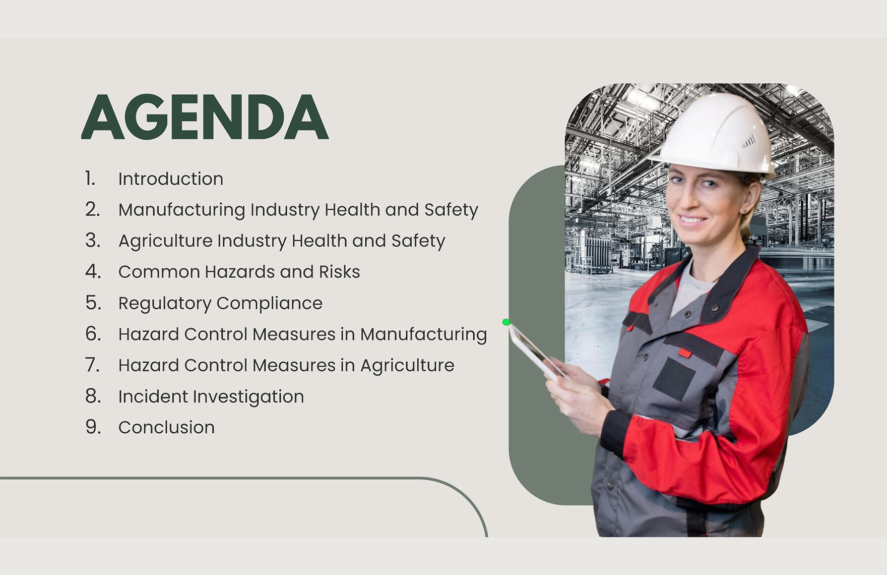 Industrial Health and Safety PPT Template