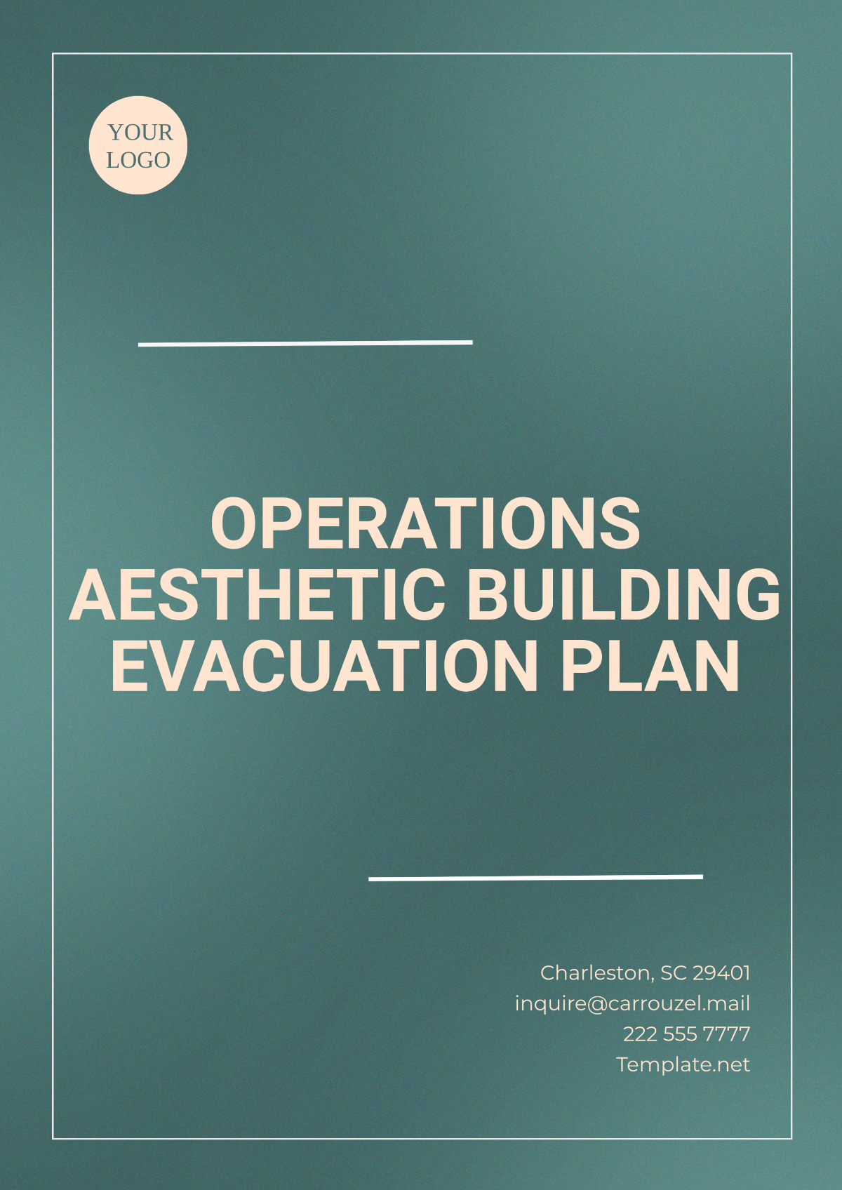 Operations Aesthetic Building Evacuation Plan Template - Edit Online & Download