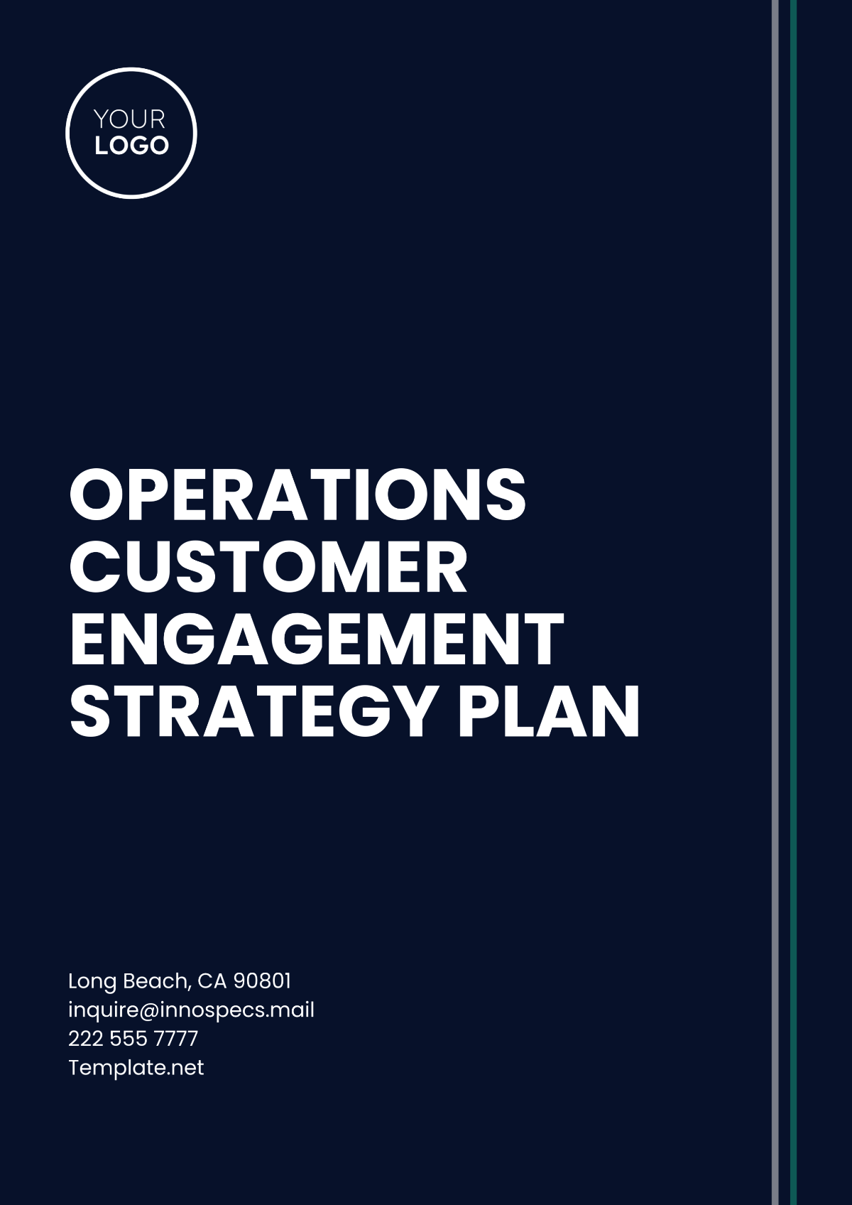 Operations Customer Engagement Strategy Plan Template