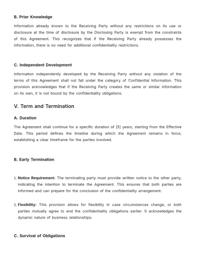 Free Operations Confidentiality (NDA) Agreement Template to Edit Online