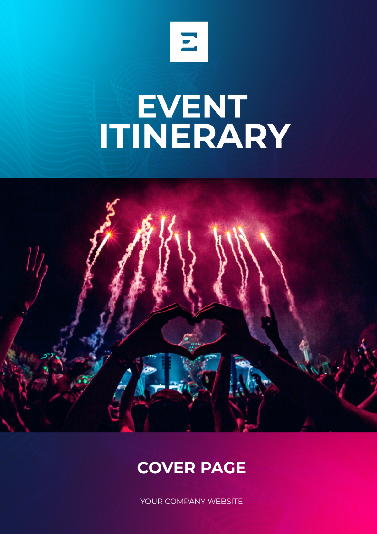 Event Itinerary Cover Page Template Edit Online Download Example Template Net