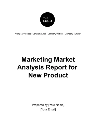 Free Marketing Market Analysis Report for New Product Template to Edit Online