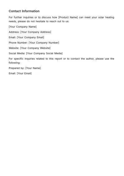 Free Marketing Market Analysis Report for New Product Template to Edit Online
