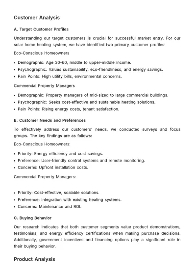 Free Marketing Market Analysis Report for New Product Template to Edit Online