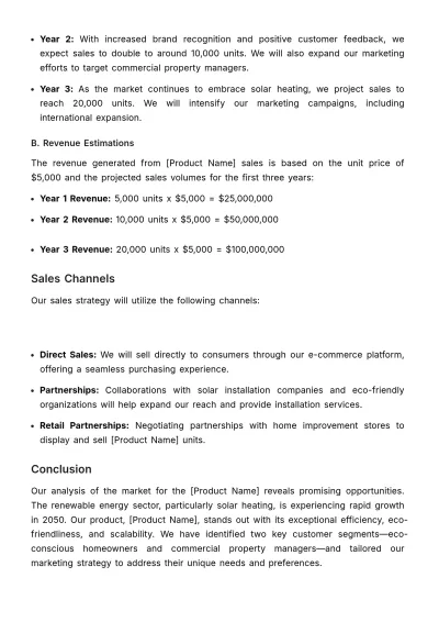 Free Marketing Market Analysis Report for New Product Template to Edit Online