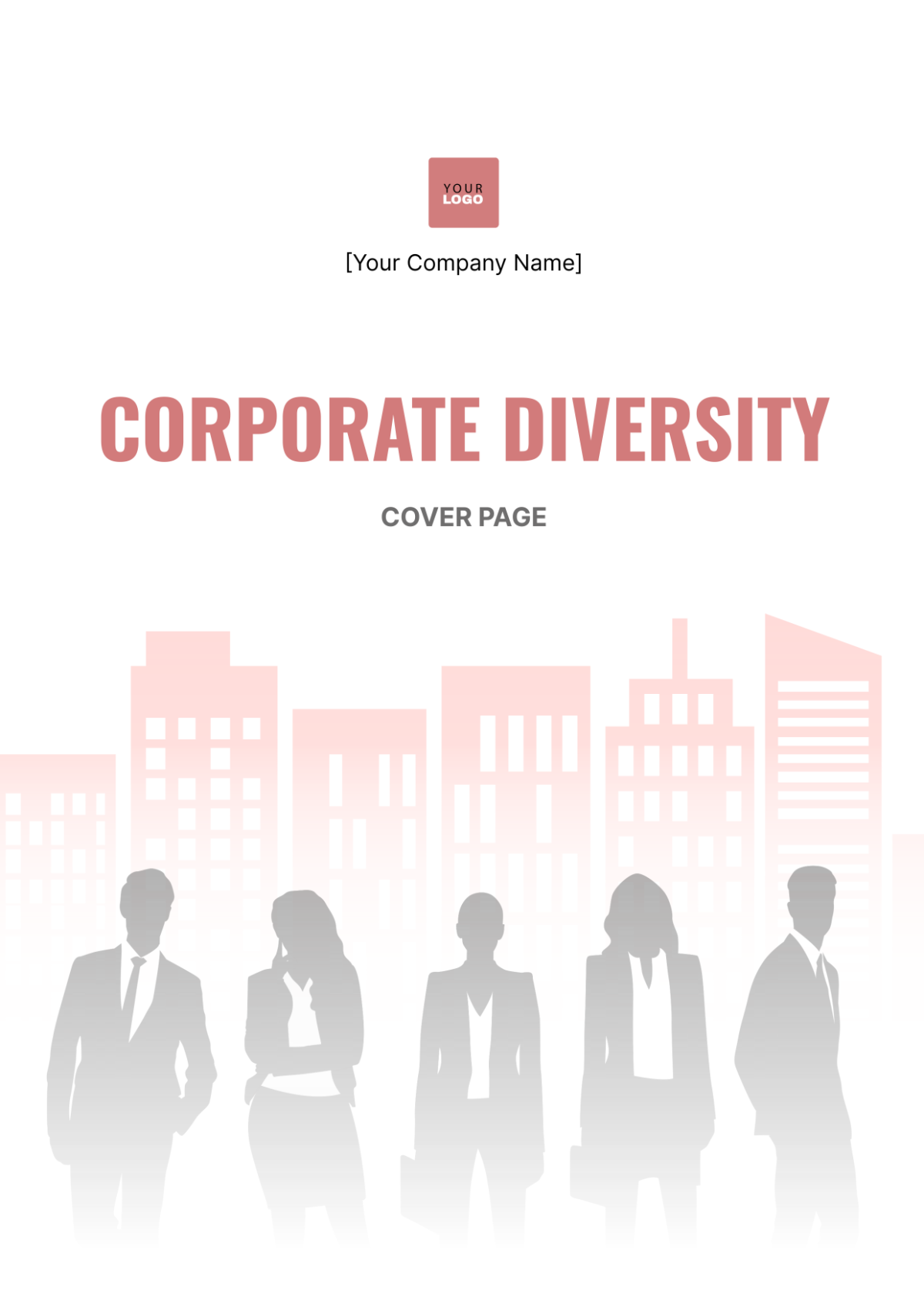 Corporate Diversity Cover Page Template