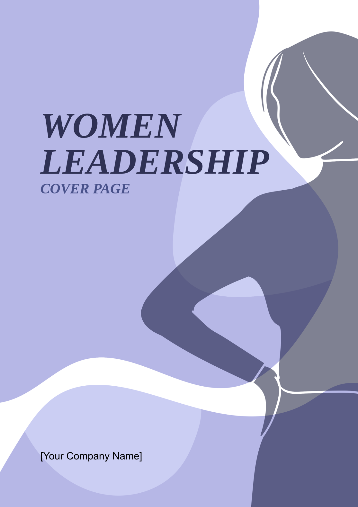 Women Leadership Cover Page Template