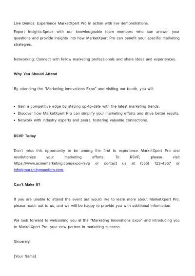 Free Marketing Trade Show Notice for New Product Template to Edit Online
