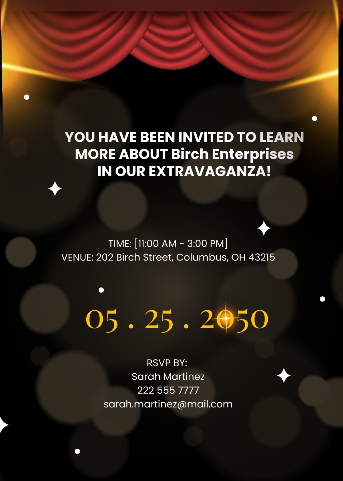 Startup Launch Party Invitation Card