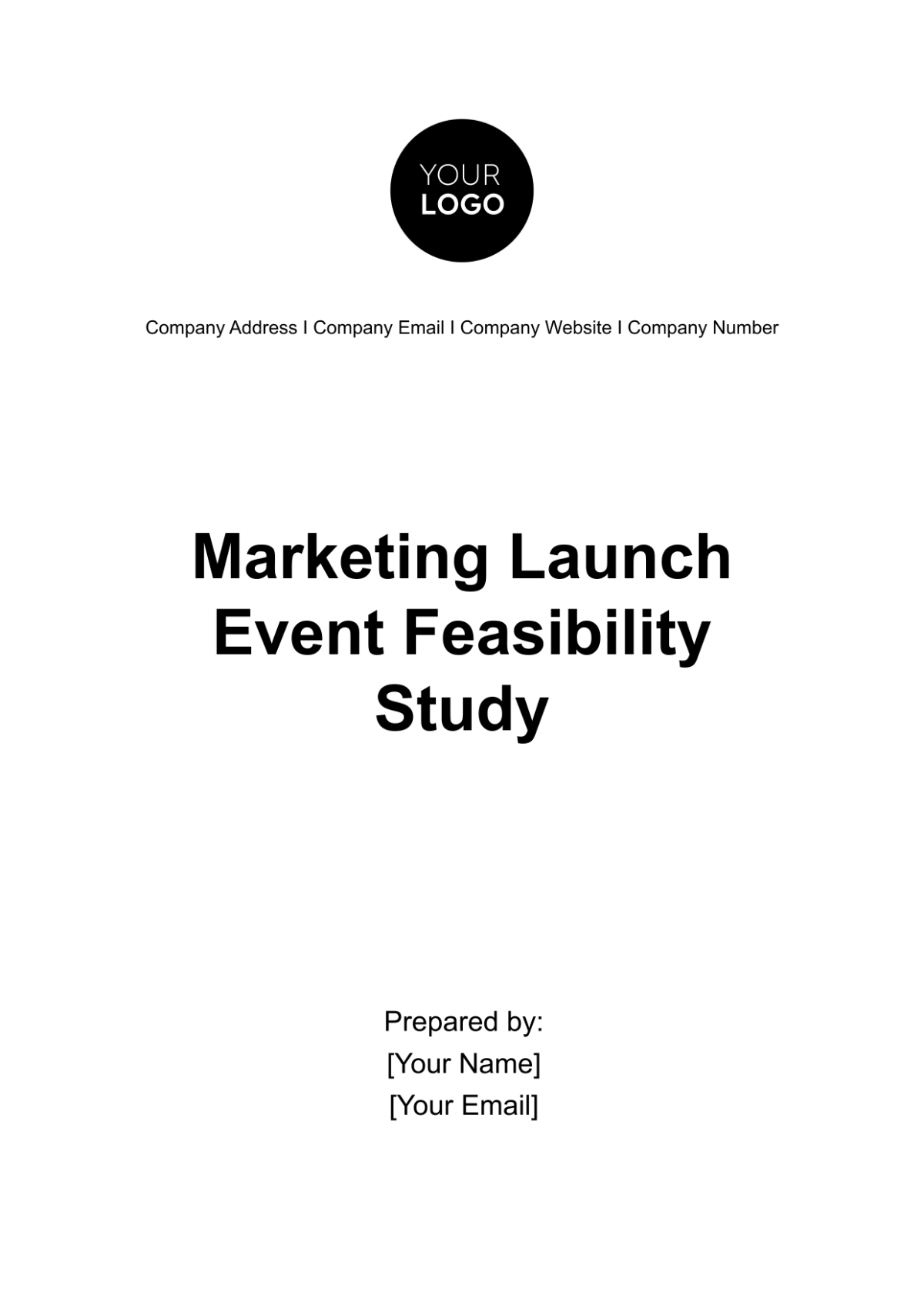 Marketing Launch Event Feasibility Study Template