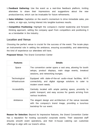 Free Marketing Launch Event Feasibility Study Template to Edit Online