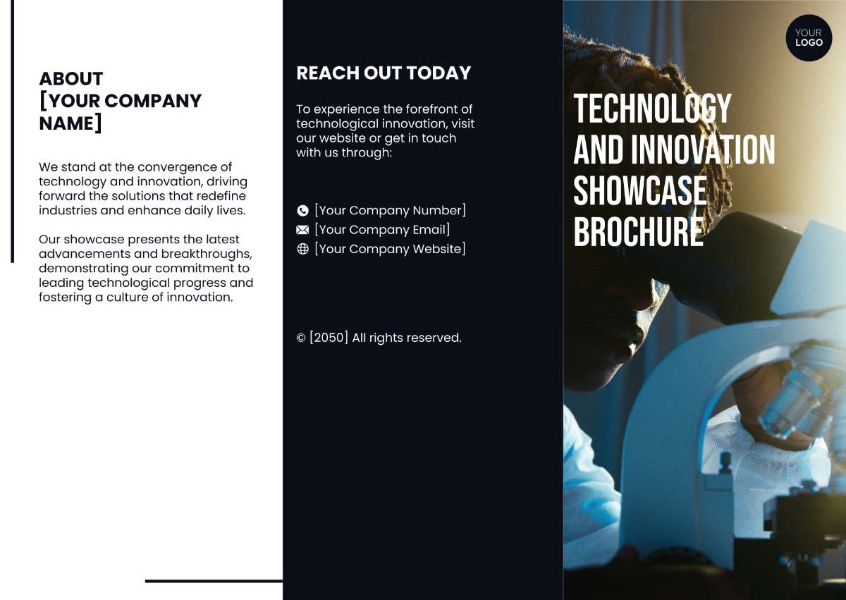 Technology and Innovation Showcase Brochure Template