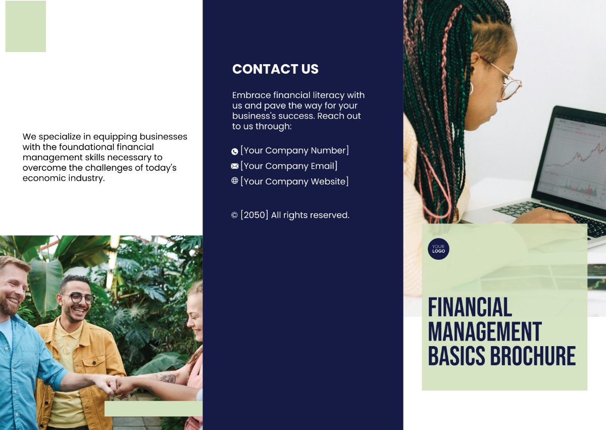 Financial Management Basics Brochure Template