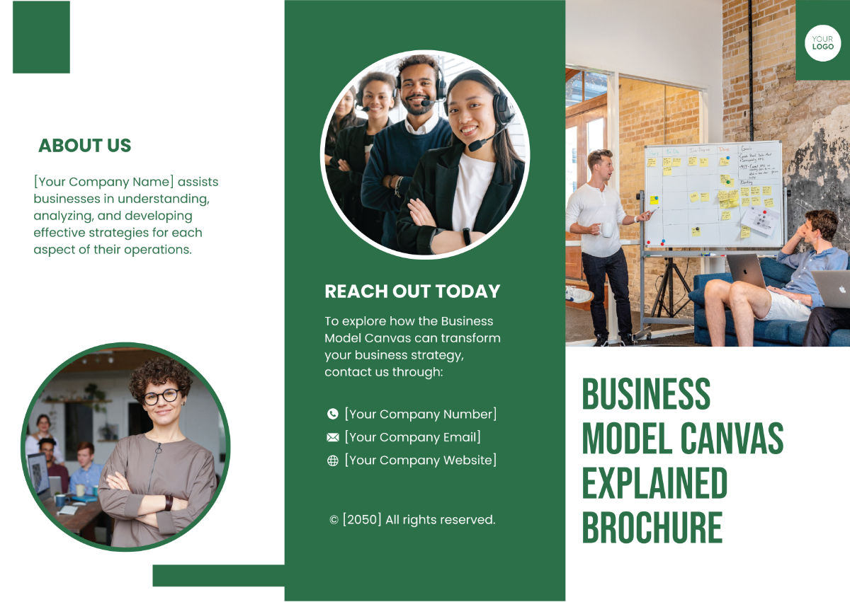 Business Model Canvas Explained Brochure Template