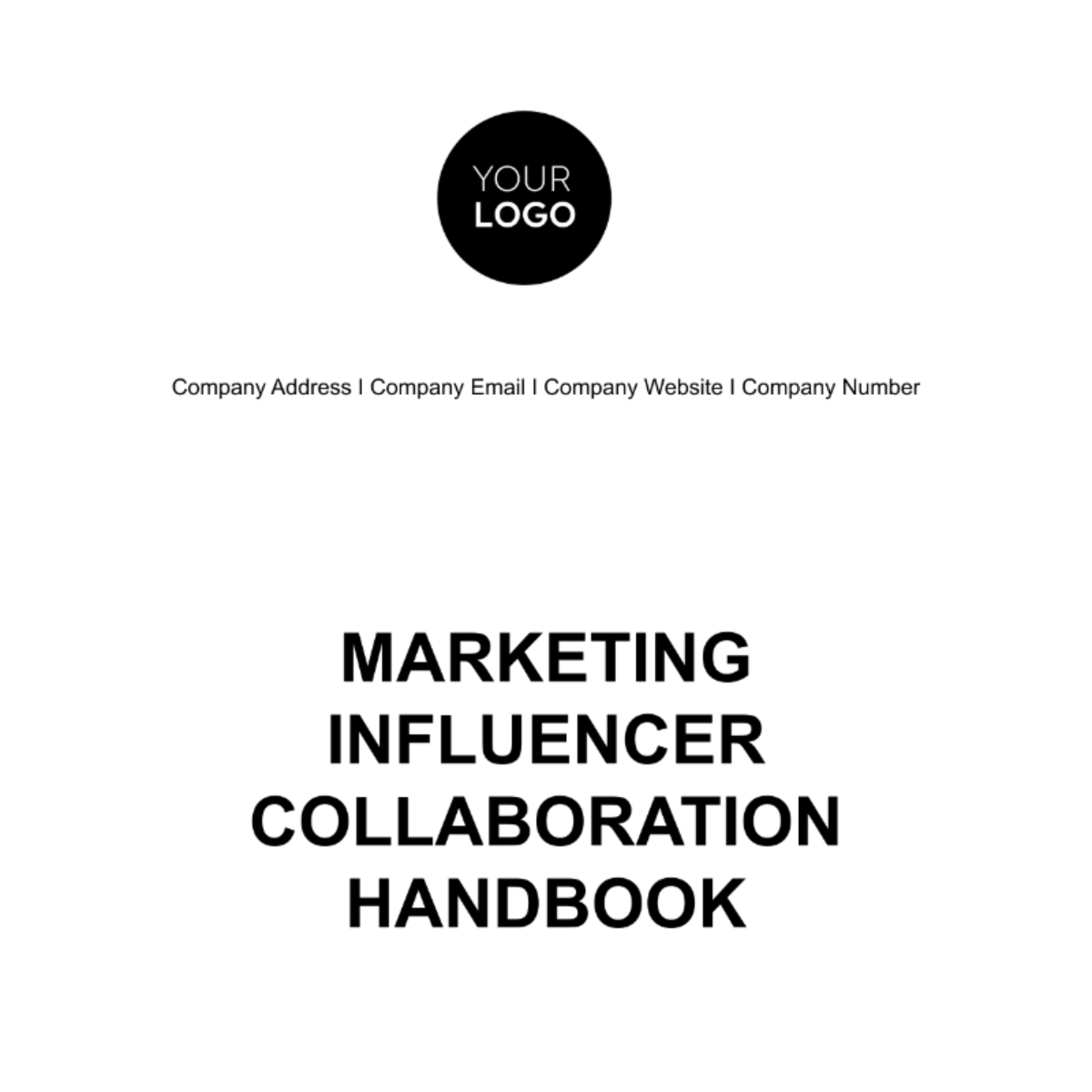 Marketing Influencer Collaboration Handbook Template