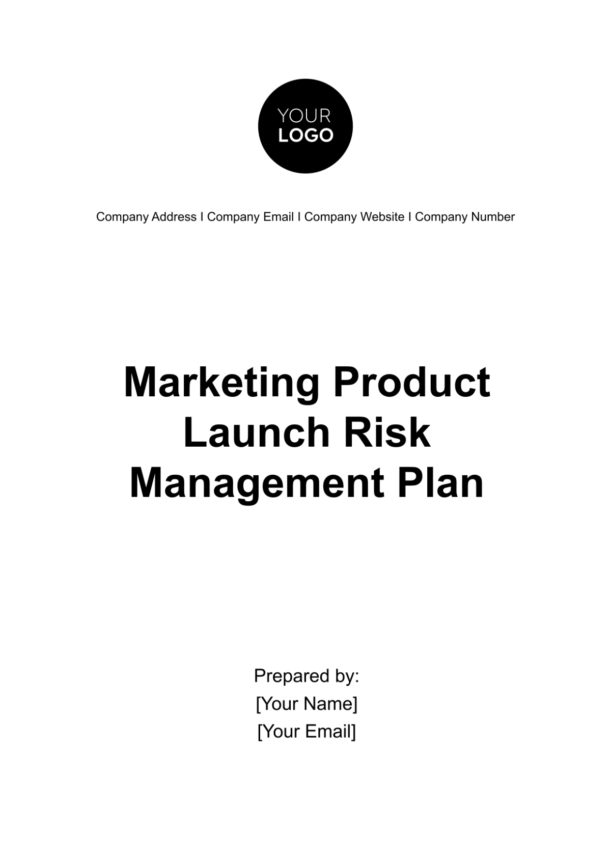 Marketing Product Launch Risk Management Plan Template - Edit Online & Download