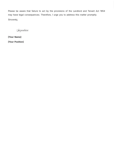 Free Section 25 Notice Template to Edit Online