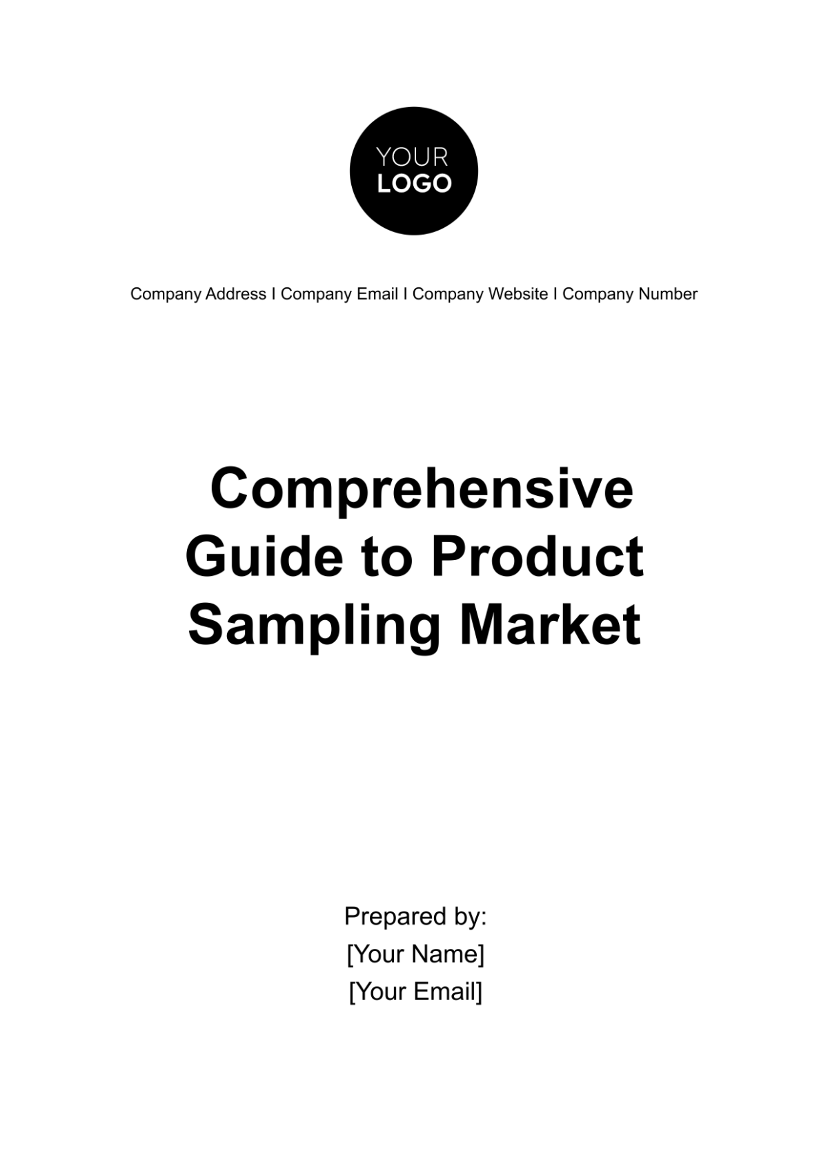 Free Marketing Comprehensive Guide to Product Sampling Template