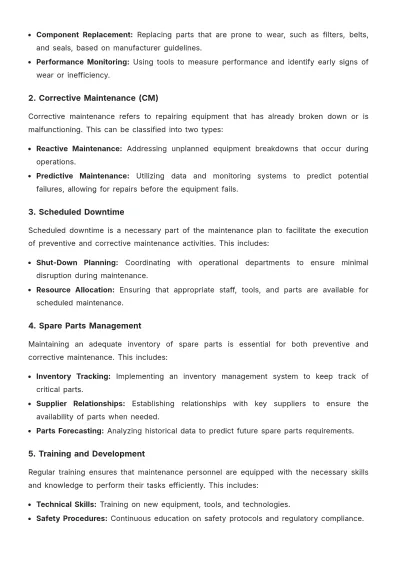 Free Operations Maintenance Program Plan Template to Edit Online