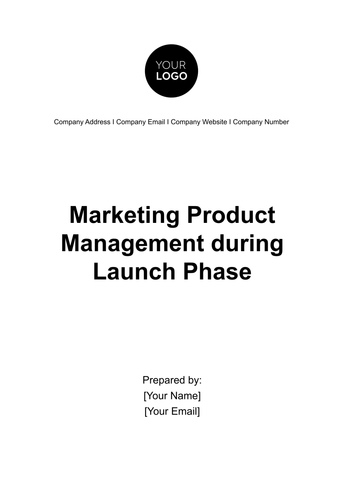 Marketing Product Management during Launch Phase Template - Edit Online & Download