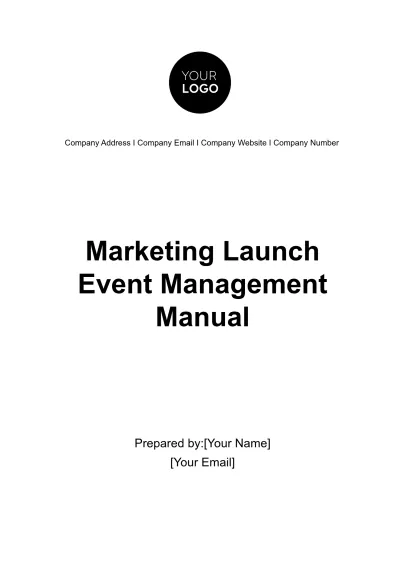 Free Marketing Launch Event Management Manual Template to Edit Online